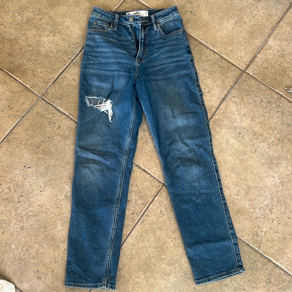 Hollister curvy ultra high rise vintage straight jeans size 00R